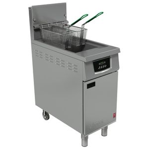 Falcon 400 Series Single Pan Twin Basket Gas Filtration Fryer Programmable with Fryer Angel Natural Gas - FW770-N  - 1