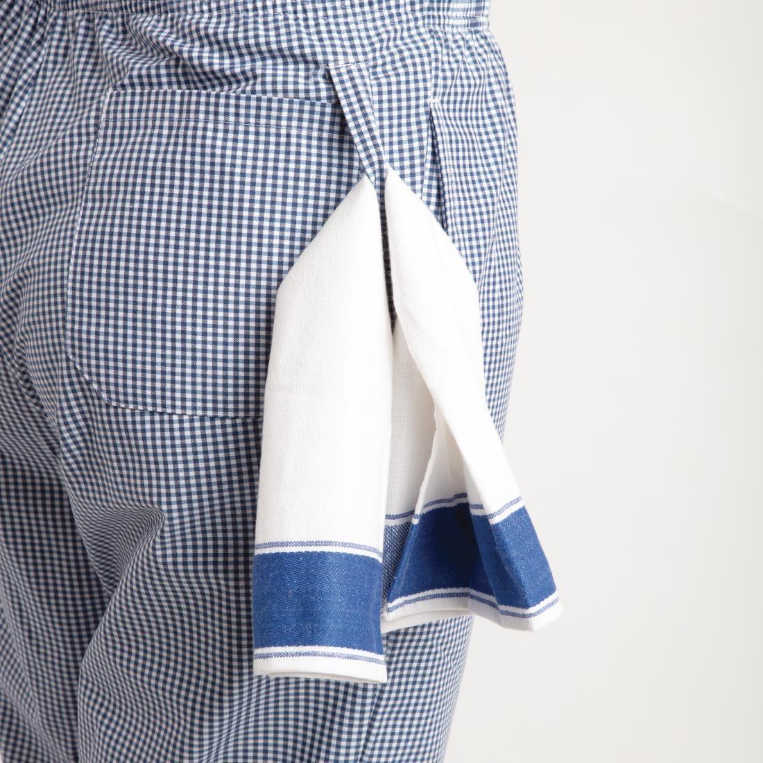 Whites Easyfit Trousers Teflon Blue Check S - A025T-S  - 8