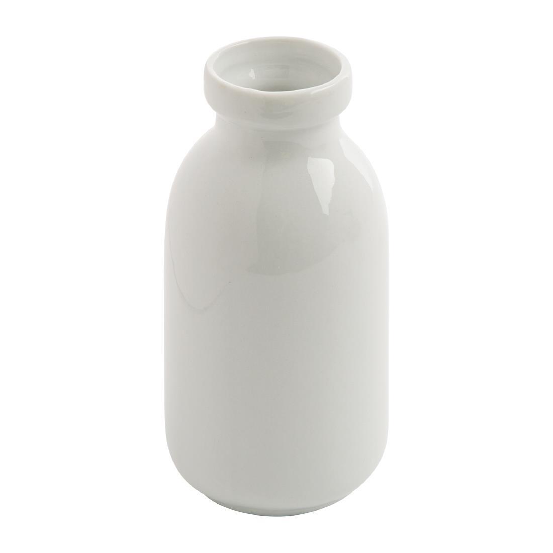 Olympia White Mini Milk Bottle 145ml (Pack of 12) - GM368  - 3