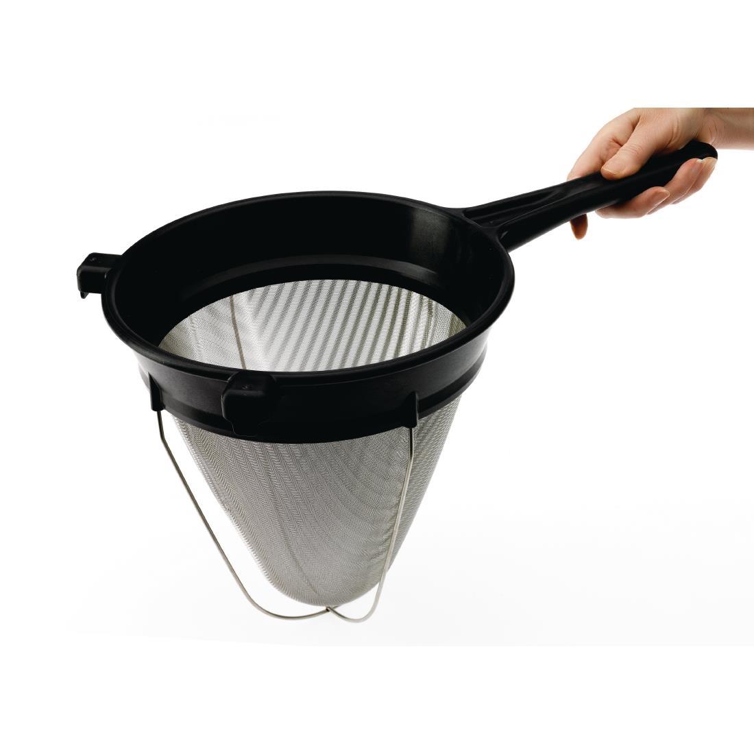  Matfer Bourgeat Professional Bouillon Strainer/Chinois with  Exoglass Handle and Fine Steel Mesh Sieve: Food Strainers: Home & Kitchen