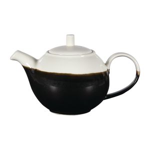 Churchill Monochrome Profile Teapots Onyx Black 430ml (Pack of 4) - DY170  - 1