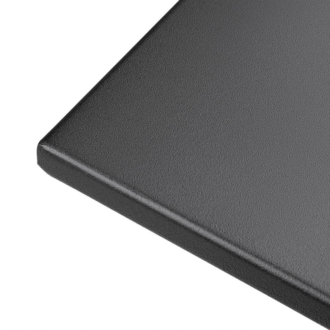 Bolero Black Square Pavement Style Steel Table - GK989  - 5
