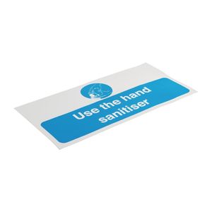 Use Hand Sanitiser Sign 100mm Self-Adhesive - FN839  - 3