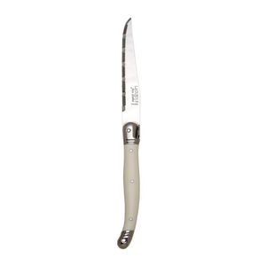 Laguiole Serrated Steak Knives White Handle (Pack of 6) - VV957  - 1