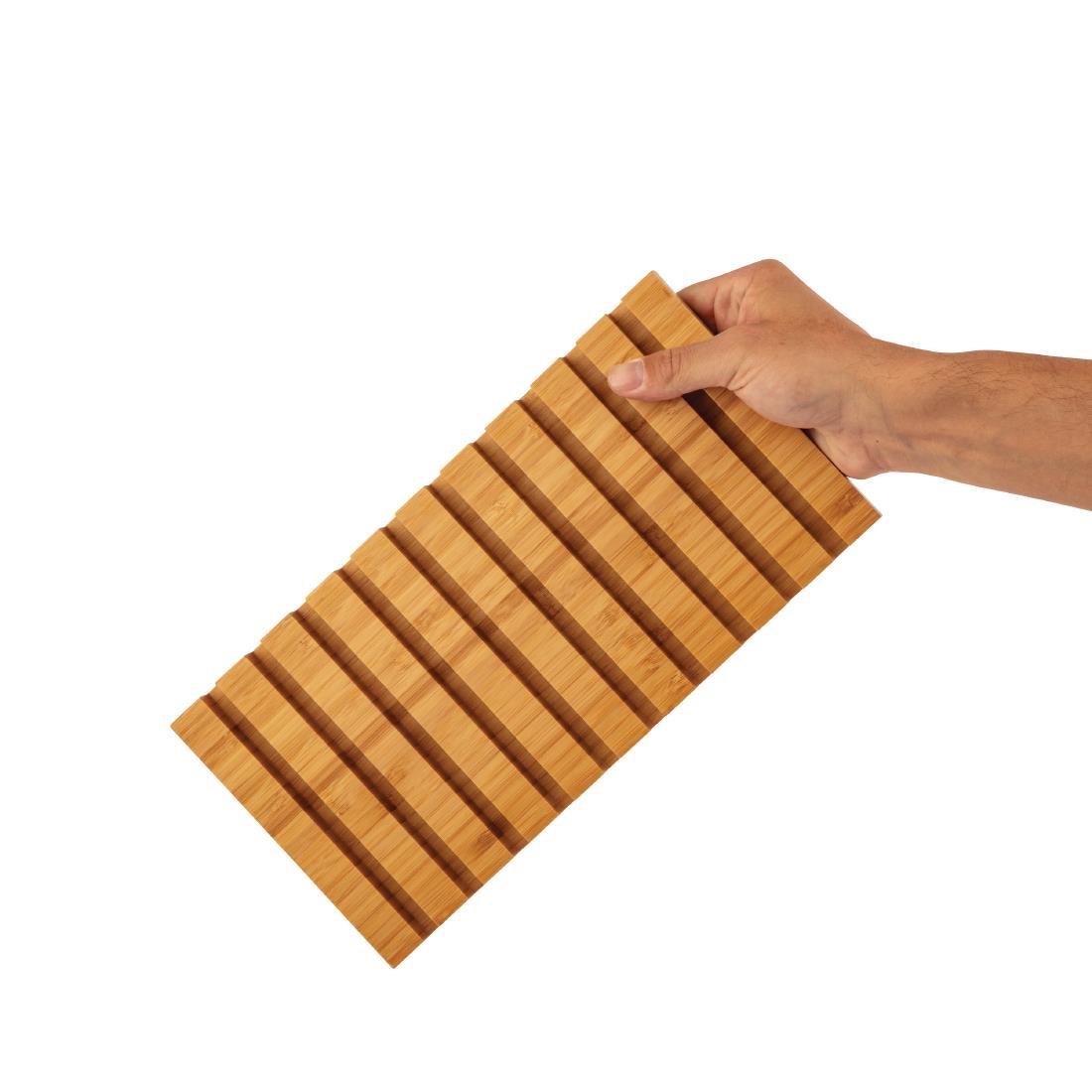 CM672 - Olympia Bamboo Menu Clipboard Rack - CM672