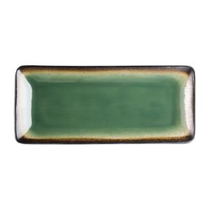 Olympia Nomi Rectangular Plates Green 245mm (Pack of 6) - HC530  - 1