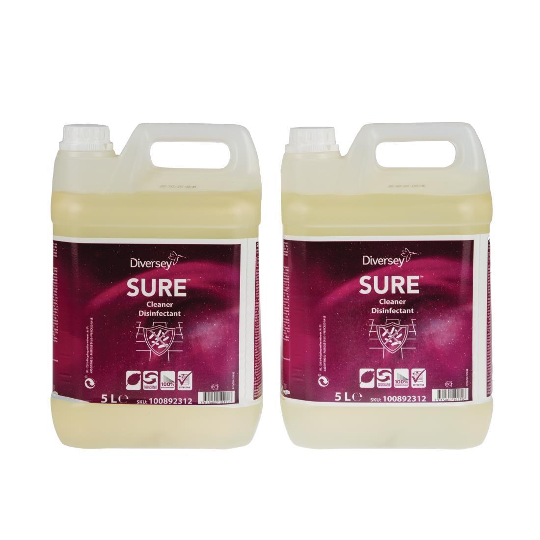 SURE Cleaner and Disinfectant Concentrate 5Ltr (2 Pack) - FA237  - 6
