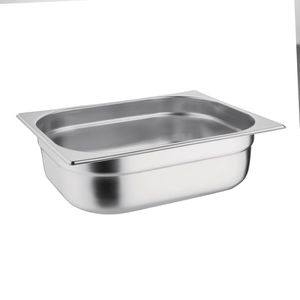Vogue Stainless Steel 1/2 Gastronorm Pan 100mm - K928  - 1