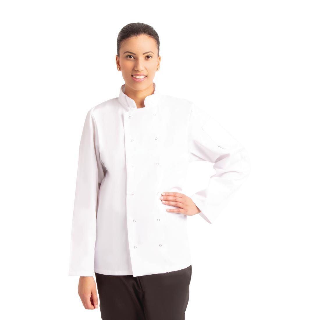 Whites Vegas Unisex Chefs Jacket Long Sleeve White L - A134-L  - 9
