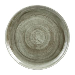 Churchill Stonecast Patina Antique Coupe Round Plates Green 324mm (Pack of 6) - HC805  - 1
