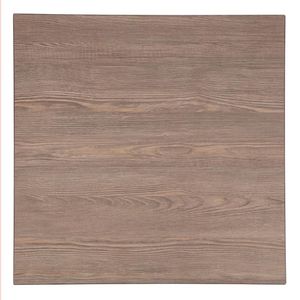 Bolero Pre-drilled Square Table Top Vintage Wood 700mm - GR329  - 1