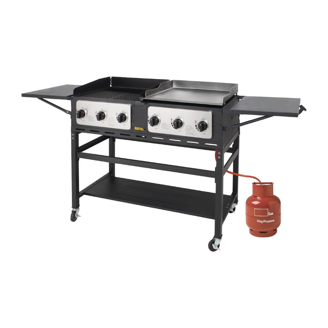 Buffalo 6 Burner Combi BBQ Grill and Griddle - CP240  - 4