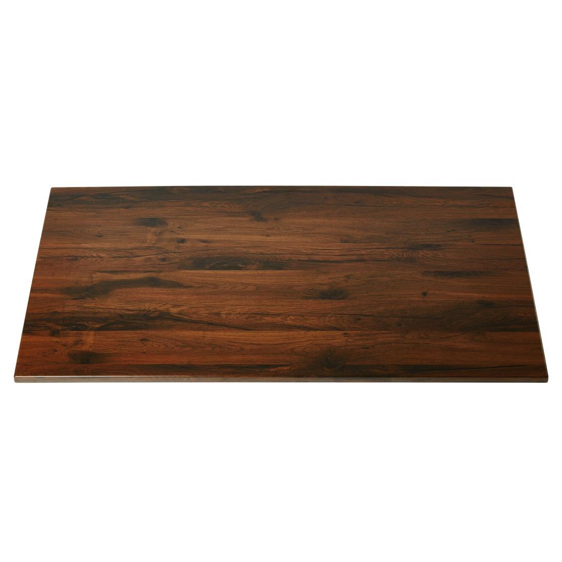 Werzalit Rectangular Table Top Antique Oak 1100mm - GR387  - 1