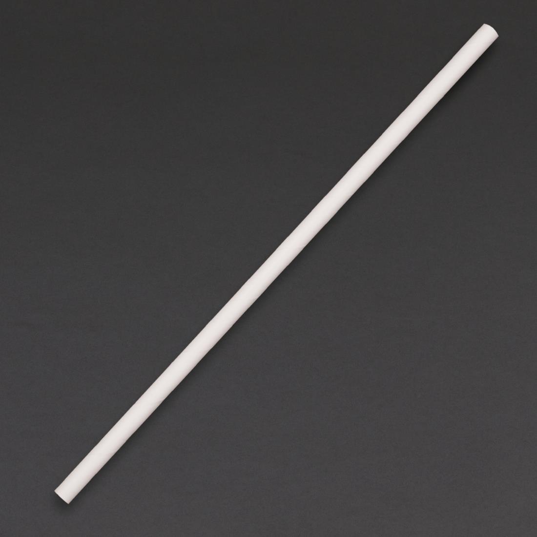 Fiesta Compostable Paper Straws White (Pack of 250) - DE925  - 1