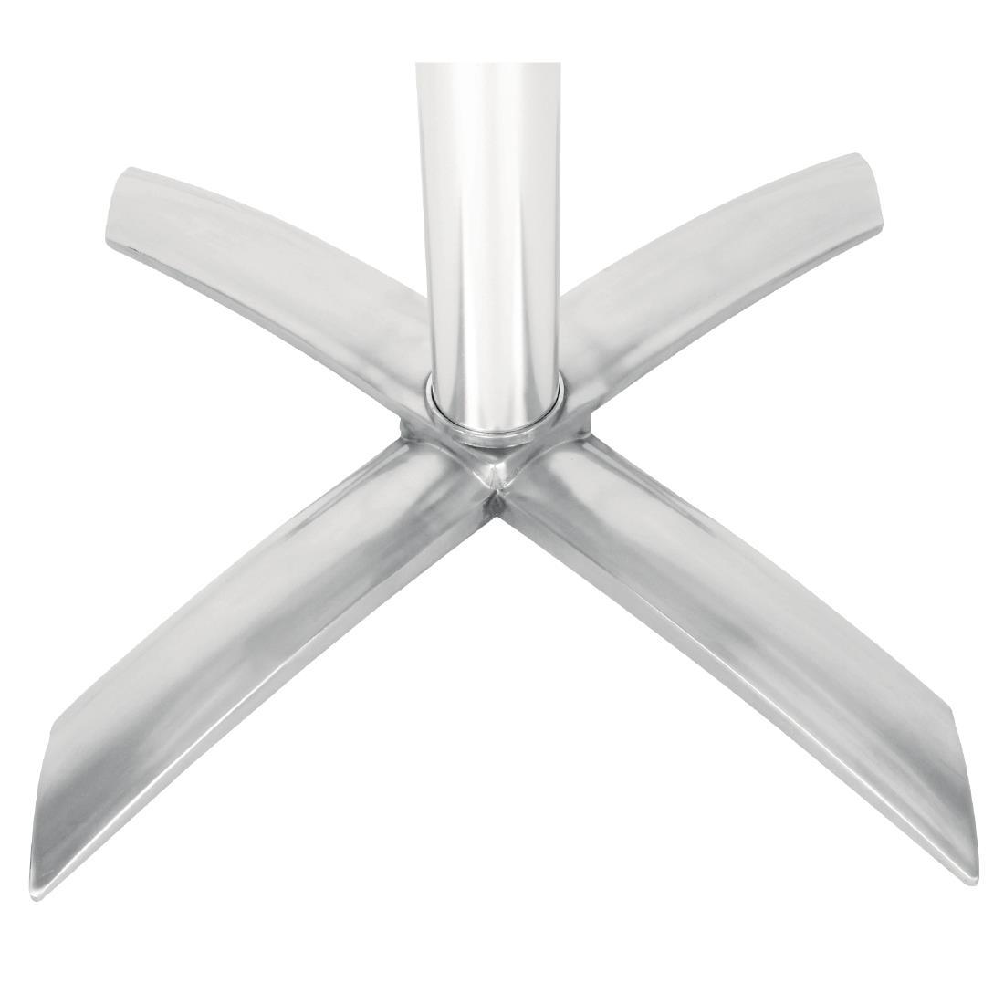 Bolero Flip Top Poseur Table Stainless Steel - GR396  - 4
