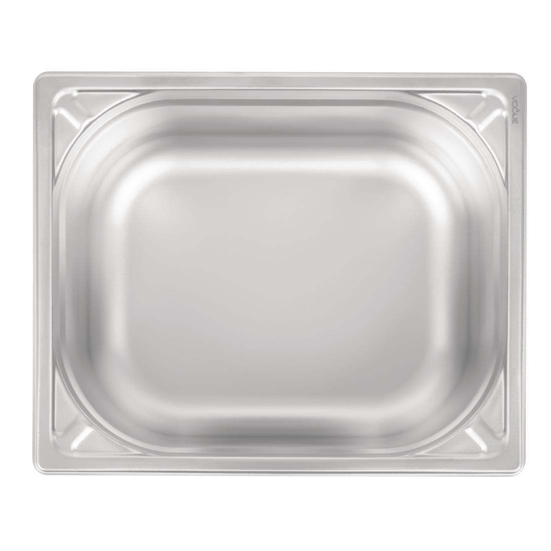 Vogue Heavy Duty Stainless Steel 1/2 Gastronorm Pan 150mm - DW440  - 4