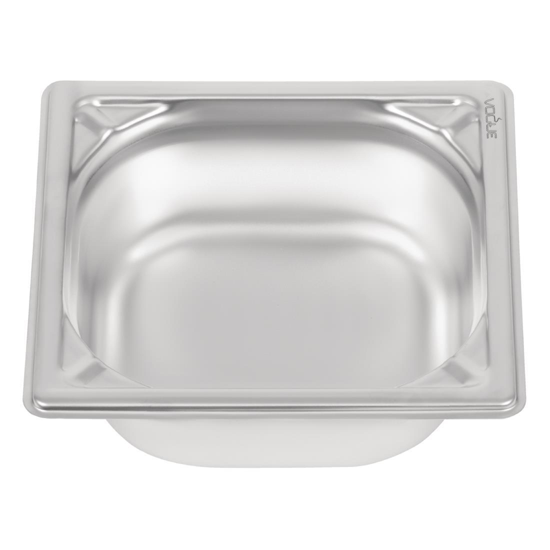 Vogue Heavy Duty Stainless Steel 1/6 Gastronorm Pan 65mm - DW449  - 3