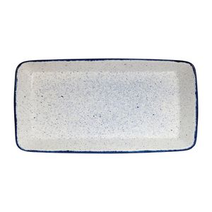 Churchill Stonecast Hints Rectangular Baking Dishes Indigo Blue 325 x 530mm - DY208  - 1