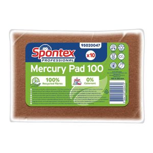 Spontex Mercury Recycled Scouring Pad (pk10) - FT631  - 3