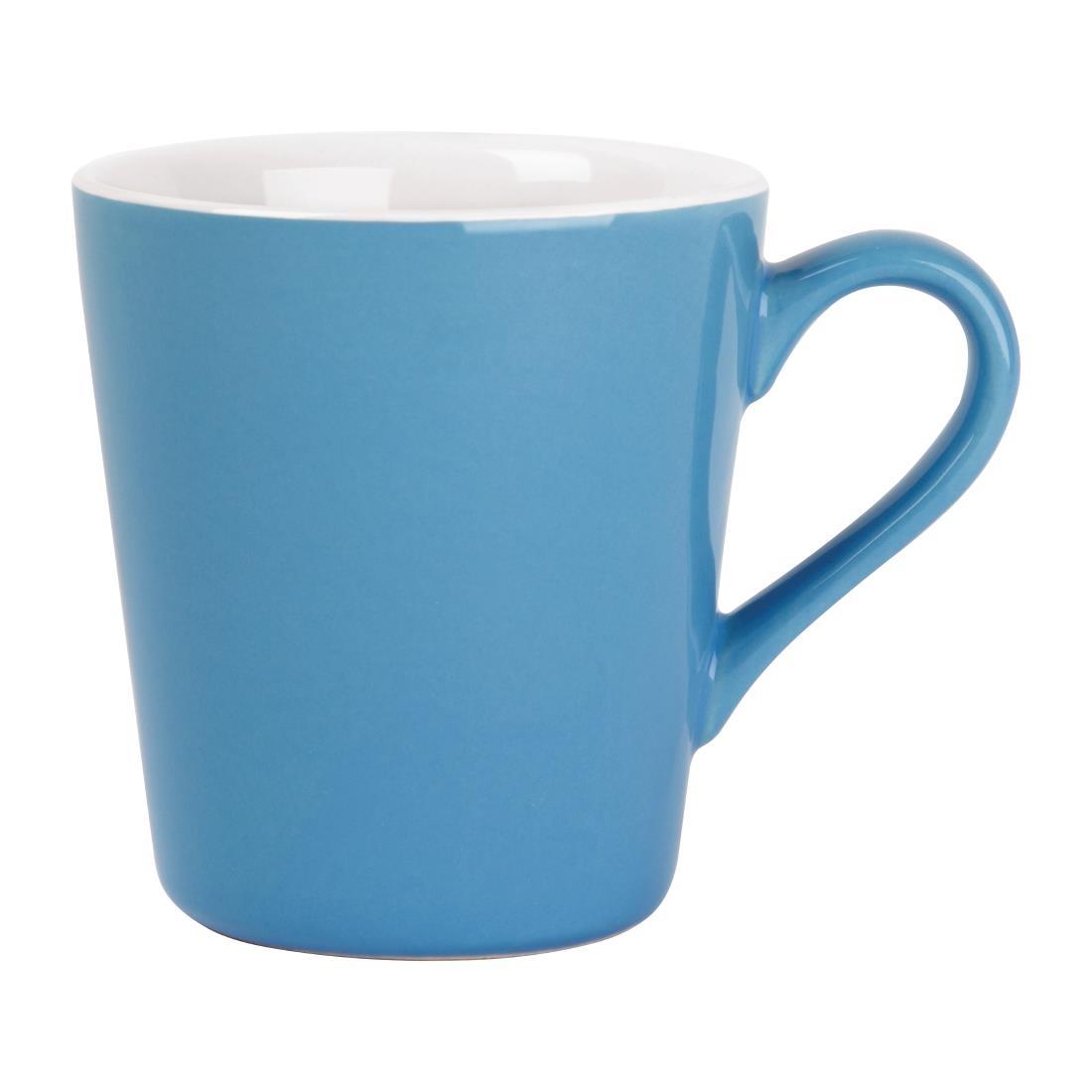 Olympia Cafe Flat White Cups Blue 170ml (Pack of 12) - FF994  - 1