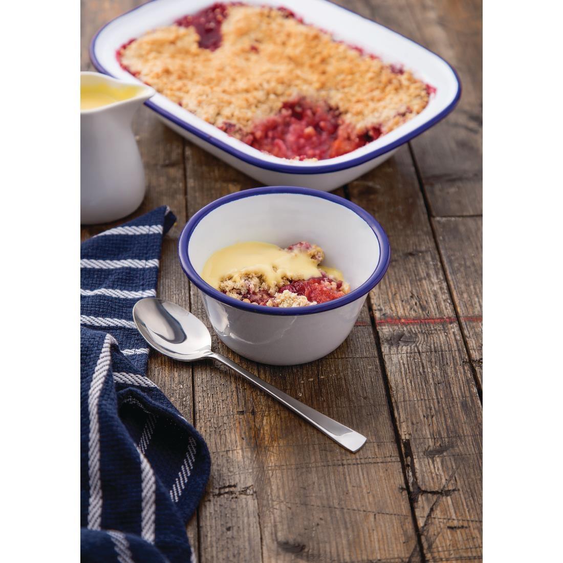 Olympia Enamel Pudding Bowls 155mm (Pack of 6) - DC389  - 4