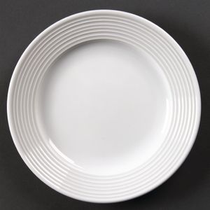 Olympia Linear Wide Rimmed Plates 150mm (Pack of 12) - U089  - 1