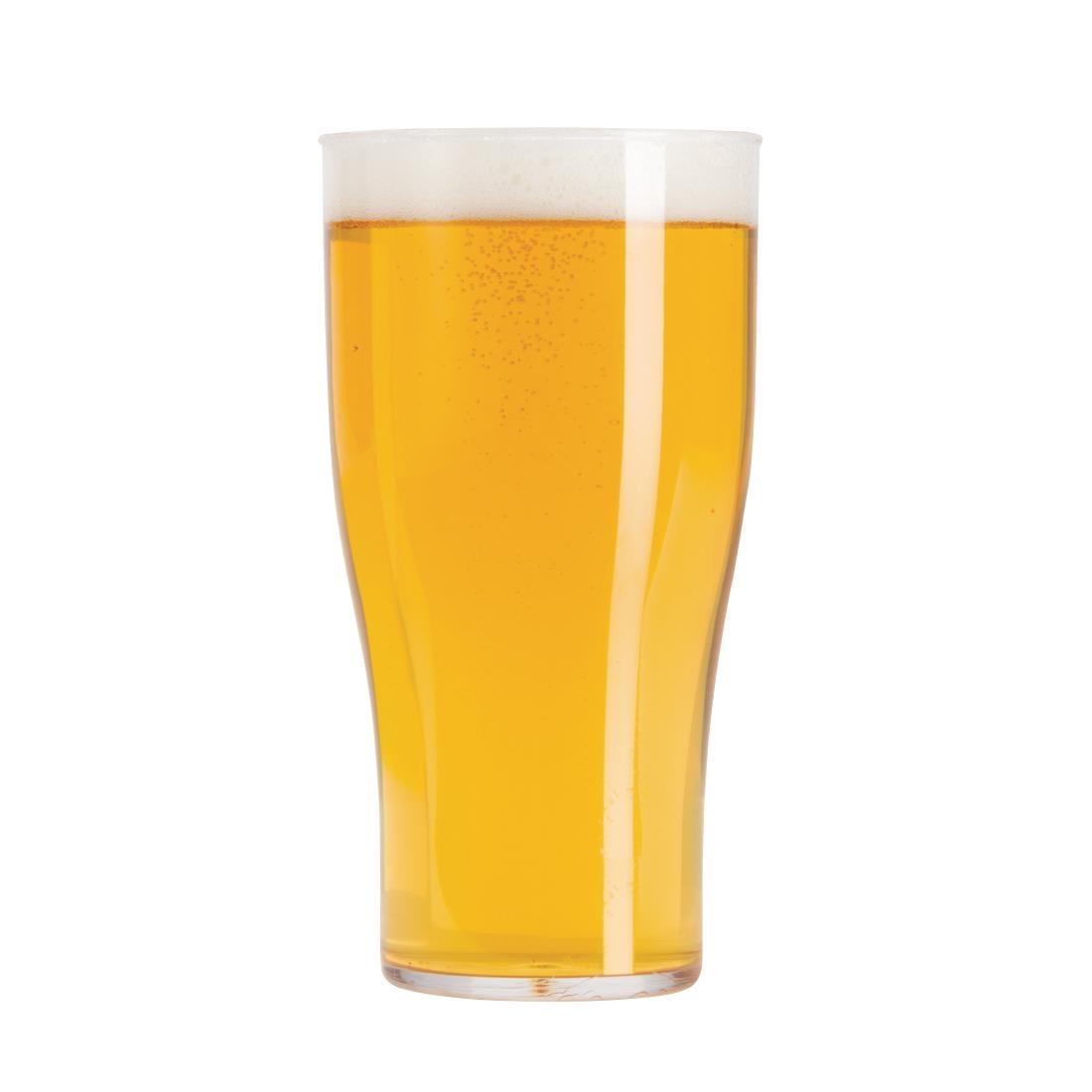 BBP Polycarbonate Nucleated Pint Glasses CE Marked (Pack of 48) - U403  - 2