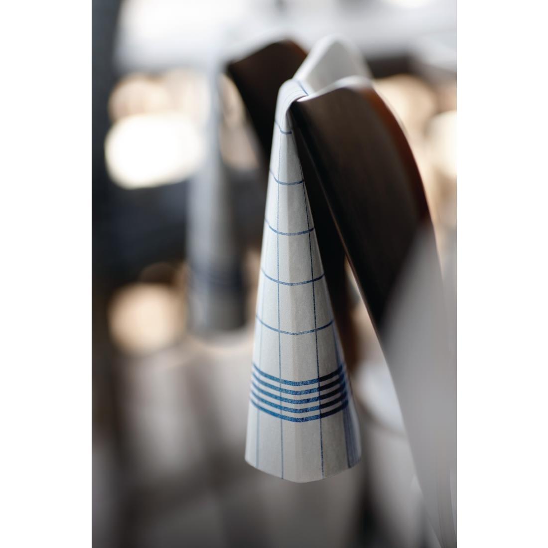 Dunisoft Towel Napkin Blue Check 38x54cm (Pack of 250) - CY523  - 5