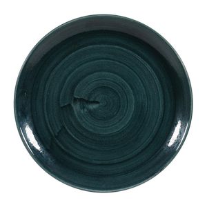 Churchill Stonecast Patina Coupe Plates Rustic Teal 288mm (Pack of 12) - FA591  - 1