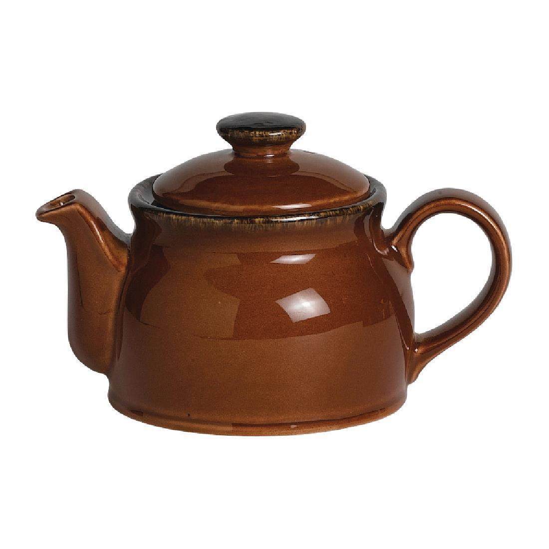 Steelite Terramesa Mocha Teapots 425ml (Pack of 6) - V7178  - 1