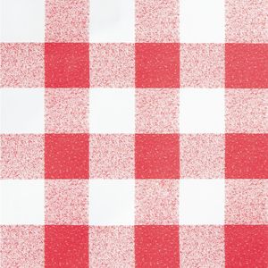 PVC Chequered Tablecloth Red 54 x 70in - E794  - 3