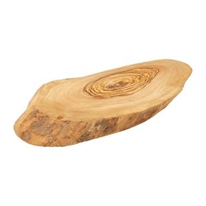 Utopia Rustic Olive Wood Platters 250mm (Pack of 6) - DC118  - 1