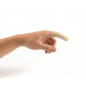 Rubber Finger Cots (Pack 100) - Y476  - 3