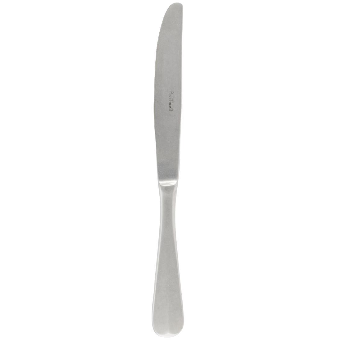Pintinox Baguette Stonewashed Dessert Knife (Pack of 12) - GN785  - 2