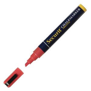Securit 6mm Liquid Chalk Pen Red - P523  - 1