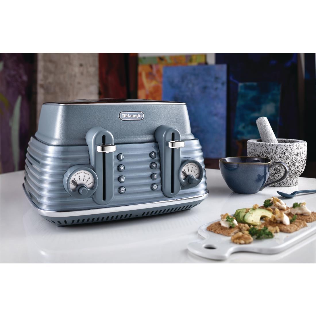 FS150 DeLonghi Scolpito Toaster Blue CTZS4003AZ FS150