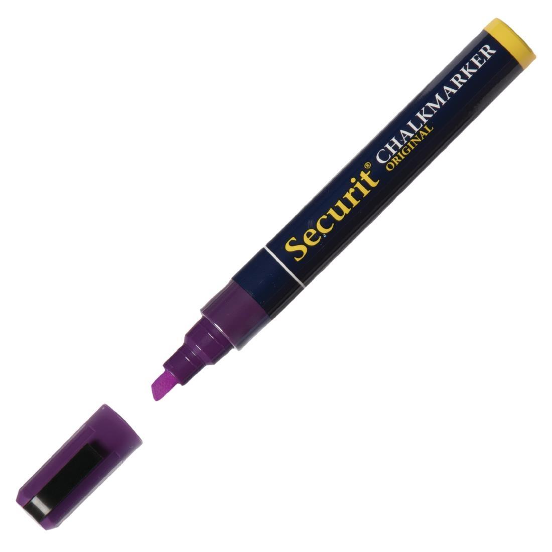 Securit 6mm Liquid Chalk Pen Purple - P527  - 1