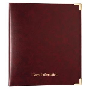 Burgundy Guest Information Folder - CB583  - 1