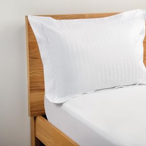 Mitre Comfort Satin Oxford Pillowcase White (Pack of 2) - HB603  - 1