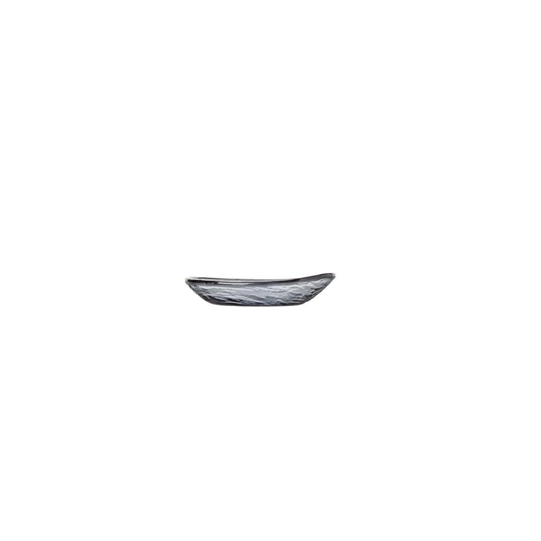 Steelite Scape Glass Smoked Oval Bowls 125mm (Pack of 12) - VV716  - 2