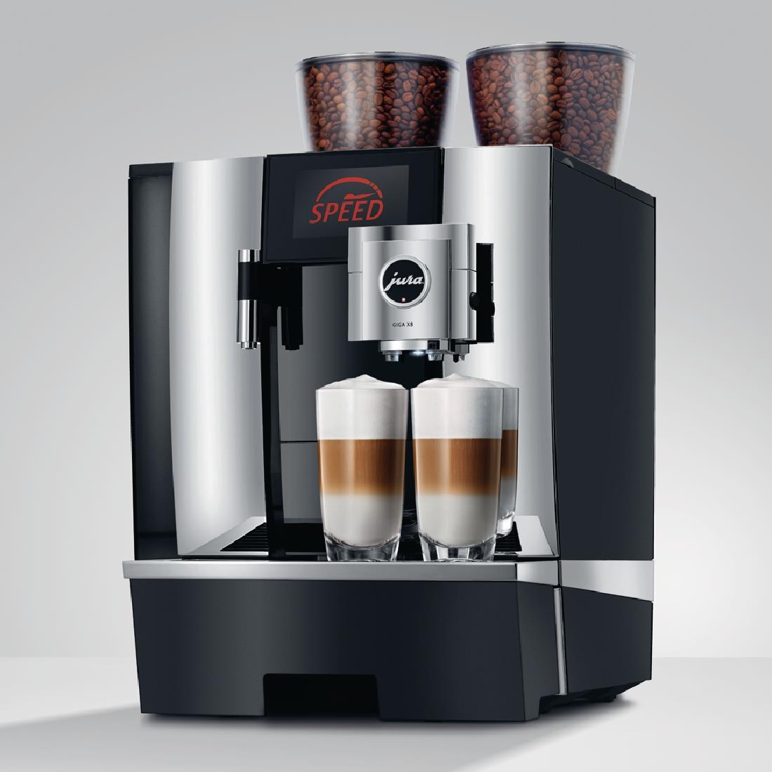 Jura Giga X8 Manual Fill Bean to Cup Coffee Machine Black - FB458  - 2