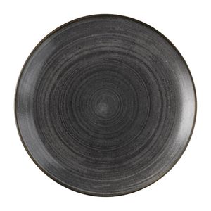 Churchill Stonecast Raw Evolve Coupe Plate Black 286mm (Pack of 12) - FS836  - 1