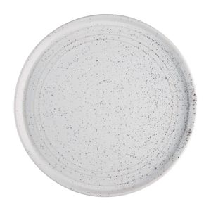 Olympia Cavolo Flat Round Plates White Speckle 270mm (Pack of 4) - FD904  - 1