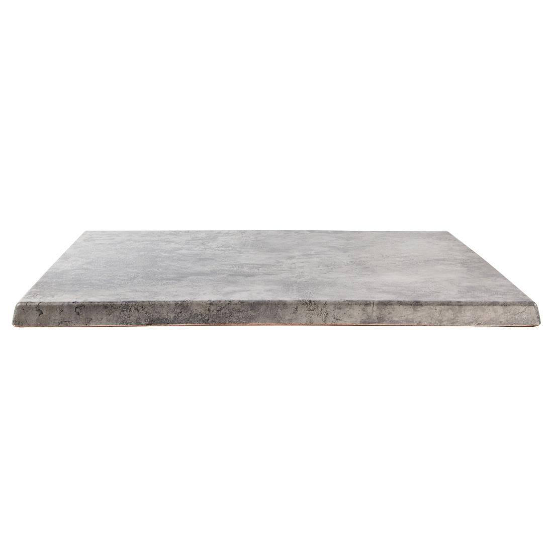 Werzalit Pre-drilled Square Table Top  Concrete 600mm - GM422  - 4