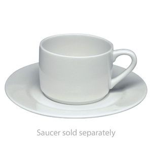 Elia Glacier Fine China Stackable Tea Cups 240ml (Pack of 6) - CE734  - 1