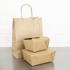Fiesta Compostable Paperboard Food Cartons 600ml / 21oz (Pack of 400) - FB673  - 5