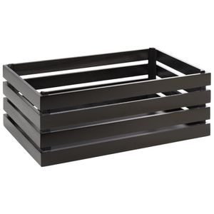 APS Superbox Coated Wooden Crate Black 555 x 350mm - FT151  - 1