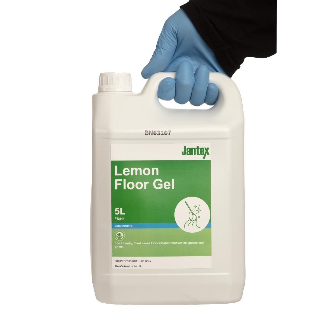 Jantex Green Lemon Floor Gel Cleaner Concentrate 5Ltr - FS411  - 4