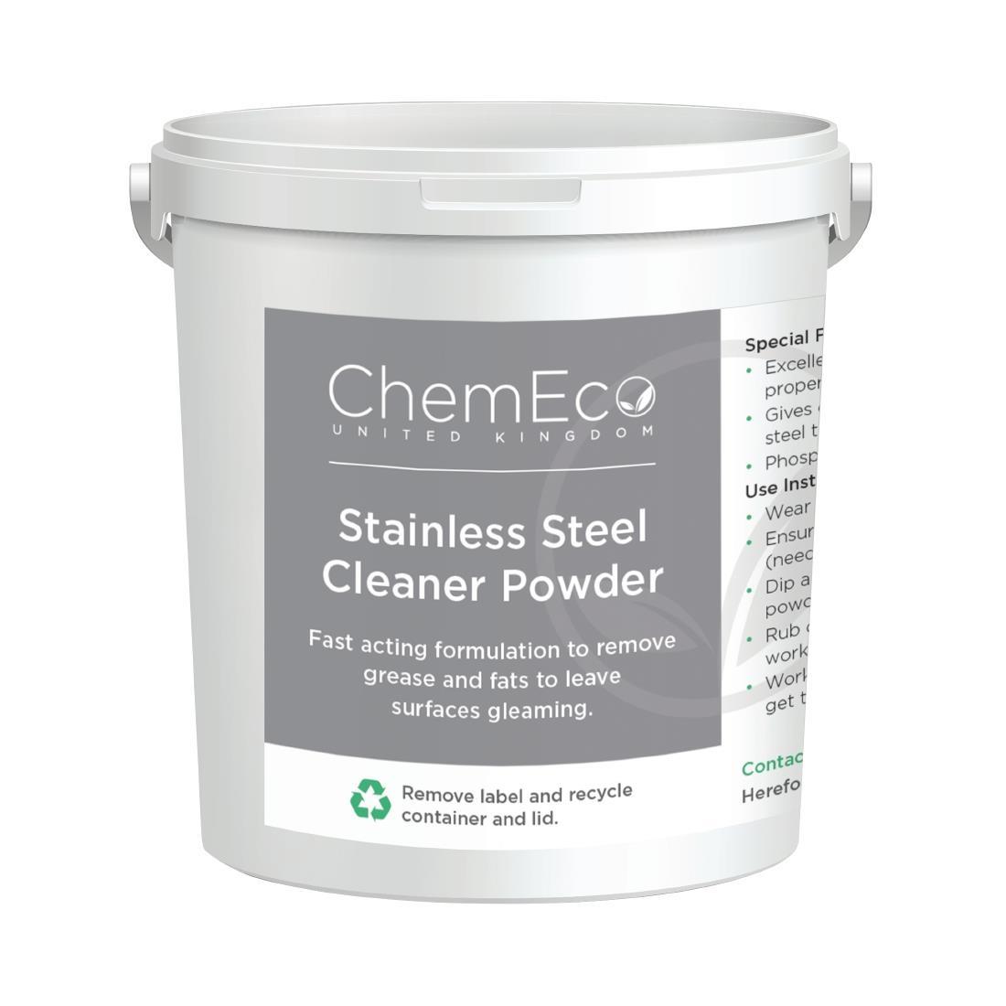 ChemEco Stainless Steel Cleaner Powder 1kg (Pack of 4) - FN635  - 1