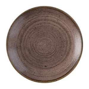 Churchill Stonecast Raw Evolve Coupe Plate Brown 165mm (Pack of 12) - FS849  - 1